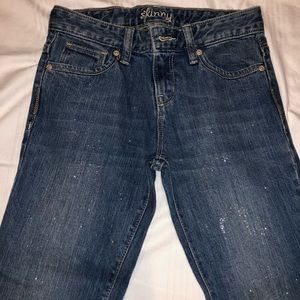 Girls Glitter Skinny Jeans